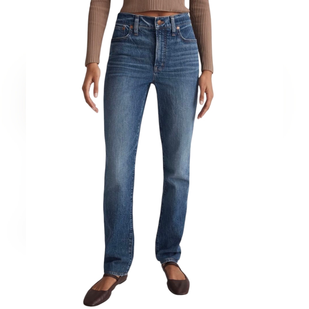 Madewell The Perfect Vintage Jean High Rise Tapered Leg 26" Inseam size 28P NWT